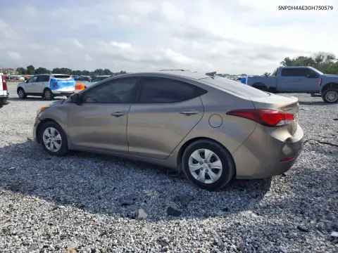 2016 Hyundai Elantra Se VIN 5NPDH4AE3GH750579 фото 2