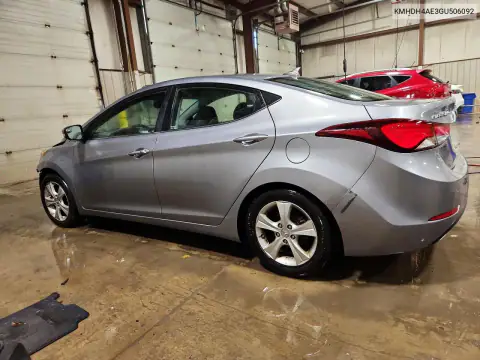 KMHDH4AE3GU506092 — 2016 Hyundai Elantra, фото 2 с аукциона Copart, Передняя часть