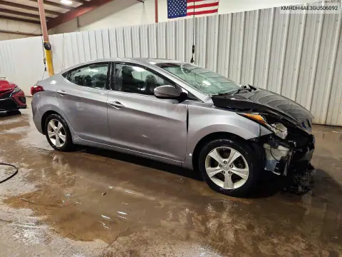 KMHDH4AE3GU506092 — 2016 Hyundai Elantra, фото 4 с аукциона Copart, Передняя часть
