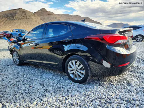 2016 Hyundai Elantra Se VIN 5NPDH4AE3GH656847 фото 2