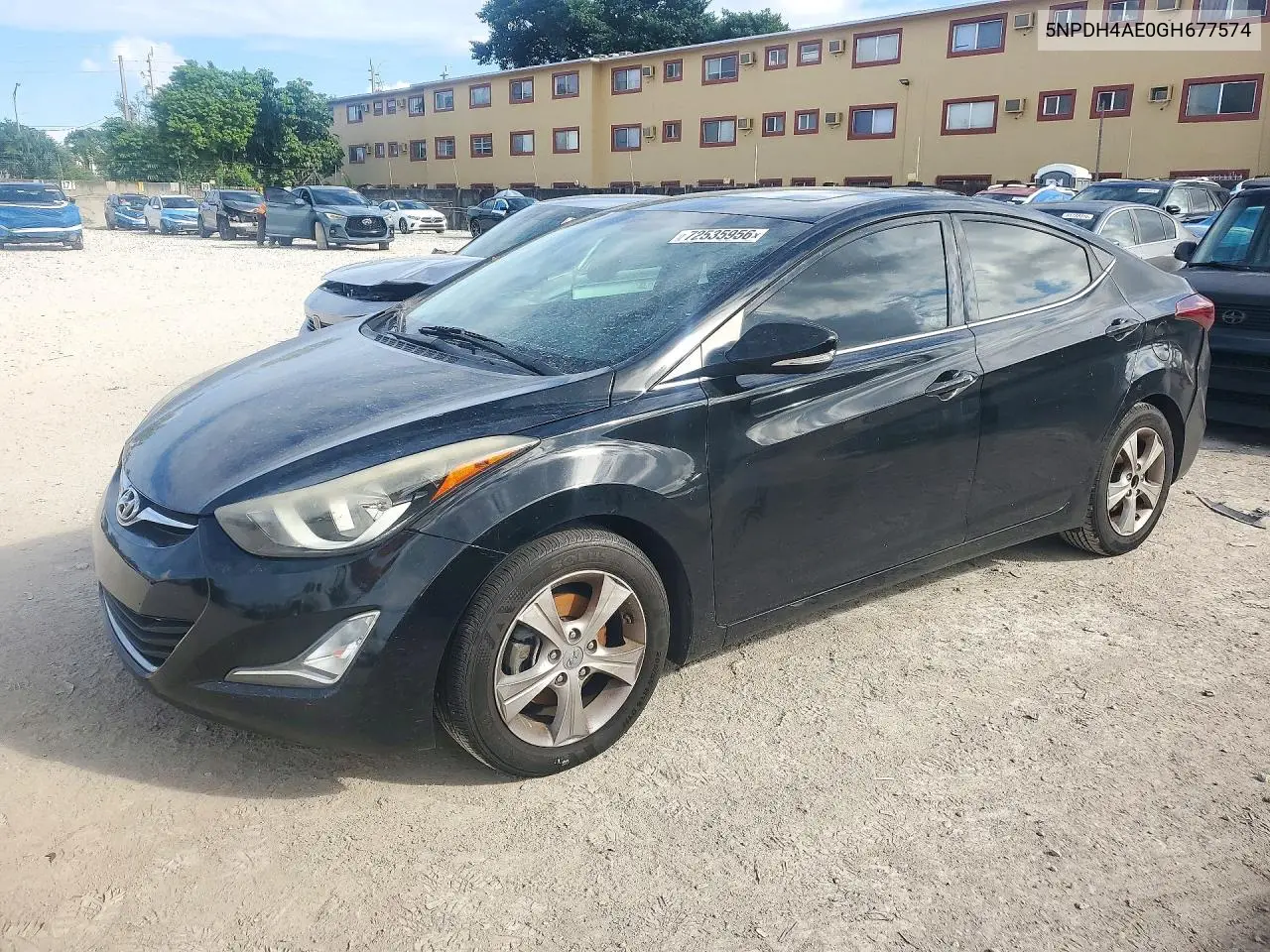 2016 Hyundai Elantra Value Edition VIN 5NPDH4AE0GH677574 фото 1