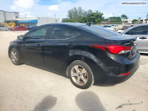 2016 Hyundai Elantra Value Edition VIN 5NPDH4AE0GH677574 фото 2