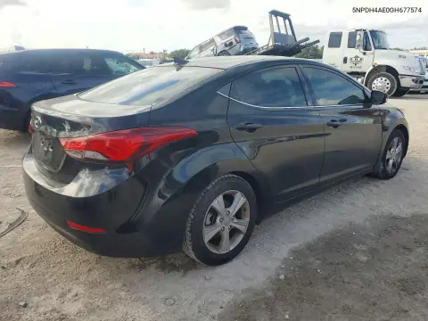 2016 Hyundai Elantra Value Edition VIN 5NPDH4AE0GH677574 фото 3