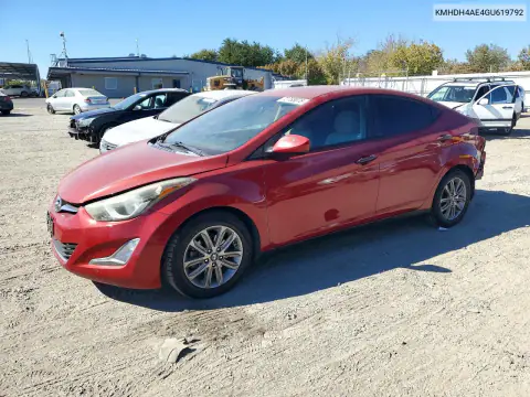 KMHDH4AE4GU619792 — 2016 Hyundai Elantra, Задняя часть, фото до ремонта
