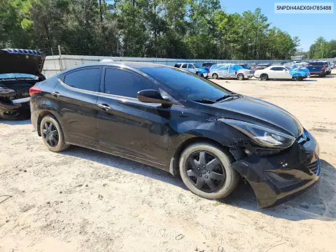 5NPDH4AEXGH785488 — 2016 Hyundai Elantra, фото 4 с аукциона Copart, Механические повреждения