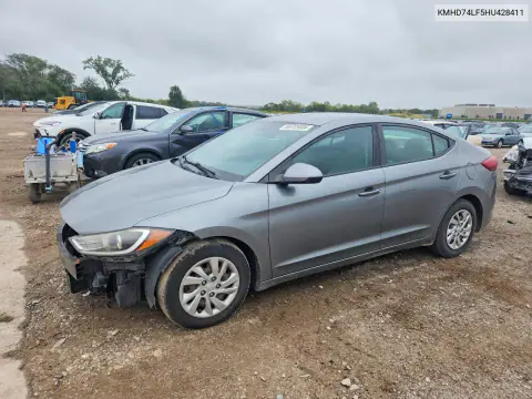 2017 Hyundai Elantra Se VIN KMHD74LF5HU428411 фото 1