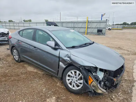 2017 Hyundai Elantra Se VIN KMHD74LF5HU428411 фото 4