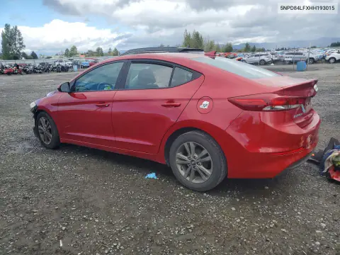 5NPD84LFXHH193015 — 2017 Hyundai Elantra, фото 2 с аукциона Copart, Передняя часть