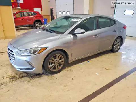 5NPD84LF7HH141499 — 2017 Hyundai Elantra, Боковая часть, фото до ремонта