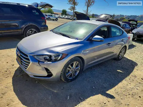 5NPD84LF9HH187920 — 2017 Hyundai Elantra, Передняя часть, фото до ремонта