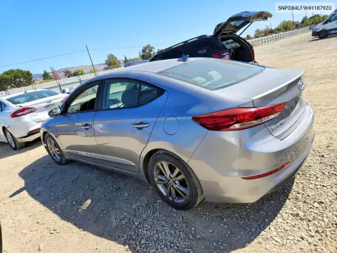 2017 Hyundai Elantra Se VIN 5NPD84LF9HH187920 фото 2