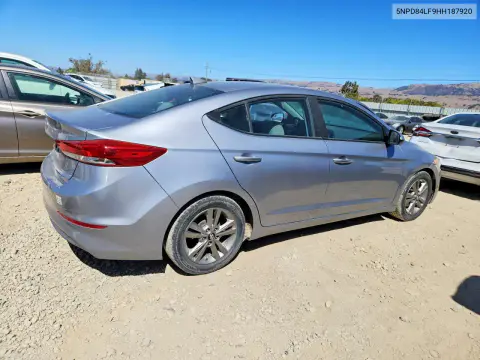 2017 Hyundai Elantra Se VIN 5NPD84LF9HH187920 фото 3