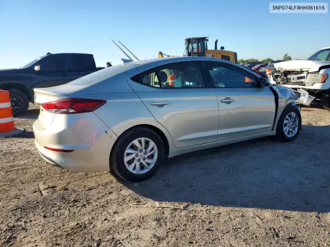 2017 Hyundai Elantra Se VIN 5NPD74LF8HH061616 фото 3