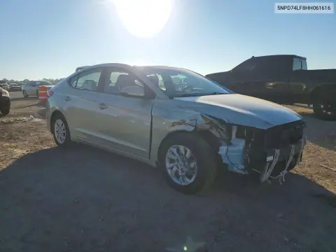 2017 Hyundai Elantra Se VIN 5NPD74LF8HH061616 фото 4