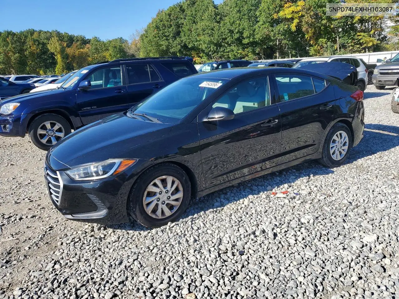 2017 Hyundai Elantra Se VIN 5NPD74LFXHH103087 фото 1