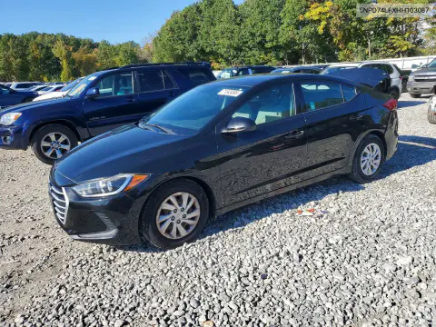 5NPD74LFXHH103087 — 2017 Hyundai Elantra, Задняя часть, фото до ремонта