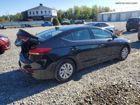 2017 Hyundai Elantra Se VIN 5NPD74LFXHH103087 фото 3