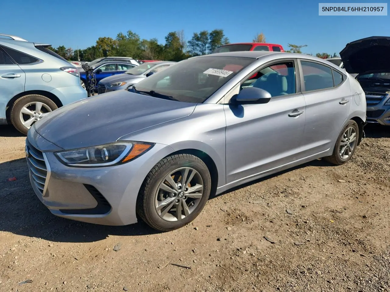 2017 Hyundai Elantra Se VIN 5NPD84LF6HH210957 фото 1