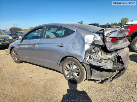 2017 Hyundai Elantra Se VIN 5NPD84LF6HH210957 фото 2