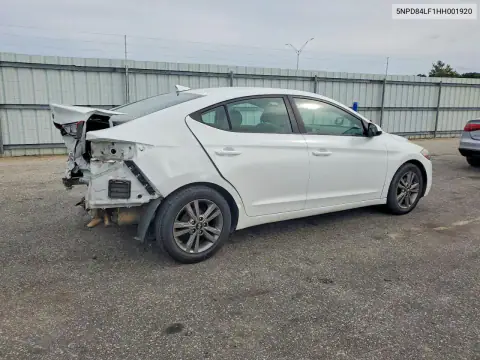 5NPD84LF1HH001920 — 2017 Hyundai Elantra, фото 3 с аукциона Copart, Задняя часть