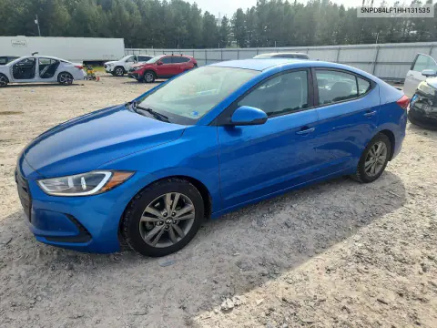5NPD84LF1HH131535 — 2017 Hyundai Elantra, Задняя часть, фото до ремонта