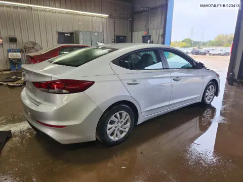 2017 Hyundai Elantra Se VIN KMHD74LF7HU123413 фото 3