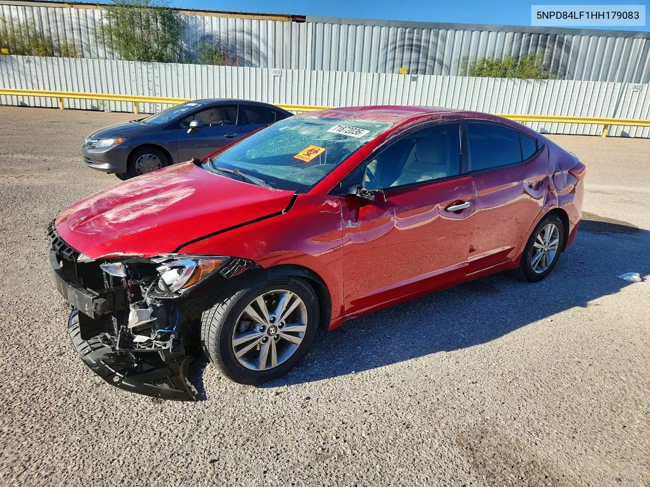 2017 Hyundai Elantra Se VIN 5NPD84LF1HH179083 фото 1