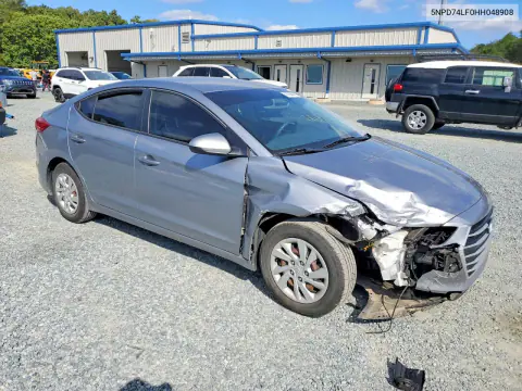 2017 Hyundai Elantra Se VIN 5NPD74LF0HH048908 фото 4