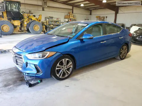 5NPD84LF9HH115924 — 2017 Hyundai Elantra, Передняя часть, фото до ремонта