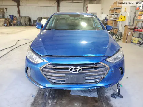 2017 Hyundai Elantra Limited VIN 5NPD84LF9HH115924 фото 5