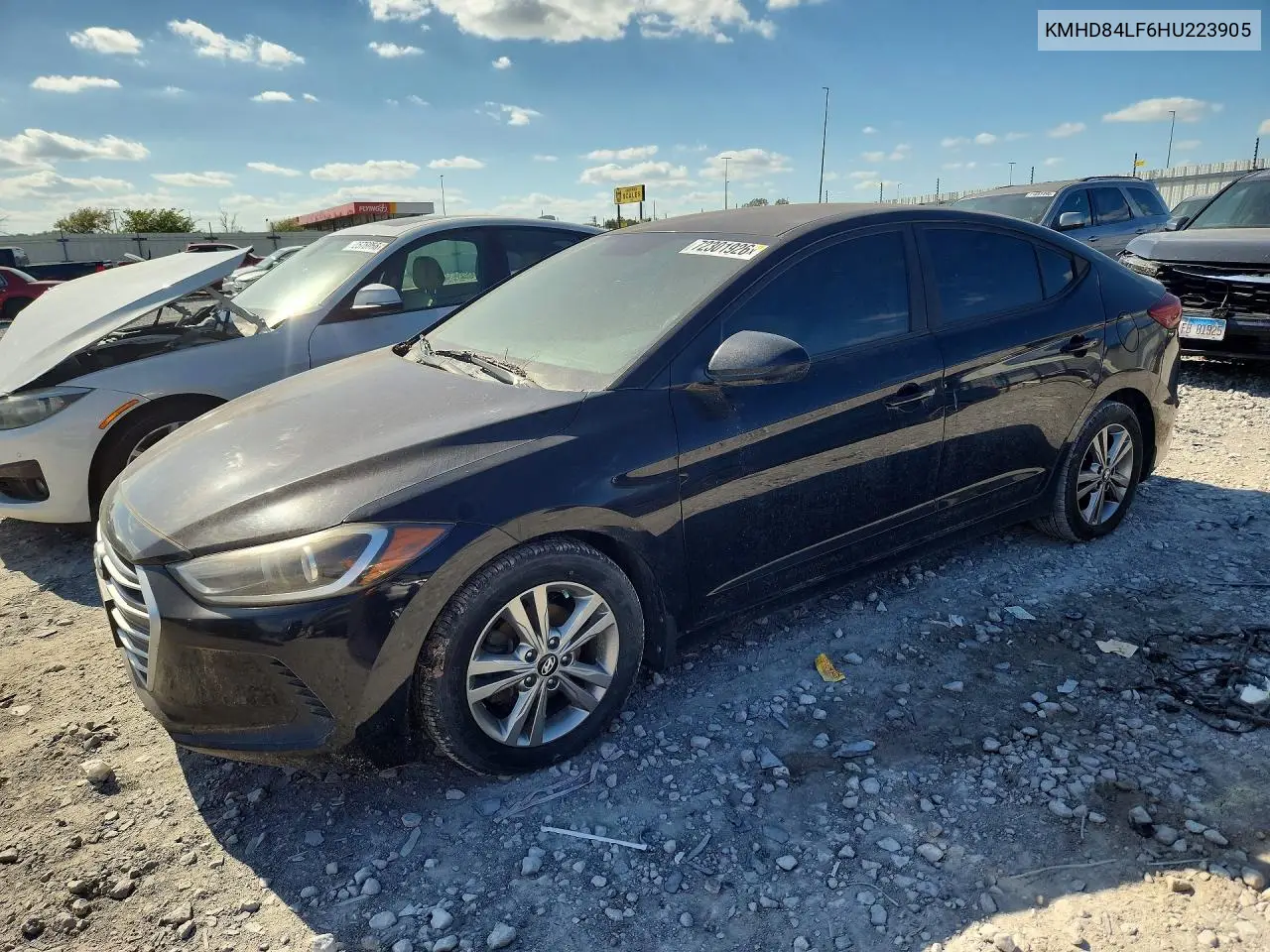 2017 Hyundai Elantra Se VIN KMHD84LF6HU223905 фото 1