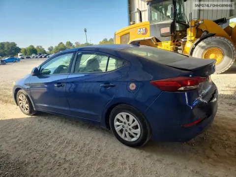 2017 Hyundai Elantra Se VIN 5NPD74LF0HH089846 фото 2