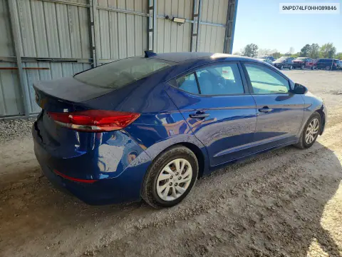 2017 Hyundai Elantra Se VIN 5NPD74LF0HH089846 фото 3