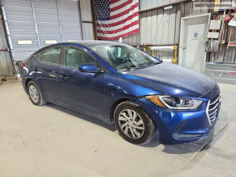 2017 Hyundai Elantra Se VIN 5NPD74LF0HH089846 фото 4