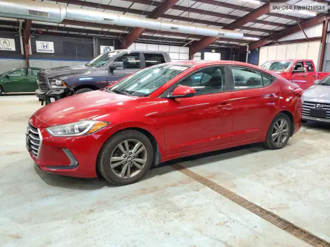 5NPD84LF9HH210533 — 2017 Hyundai Elantra, Передняя часть, фото до ремонта