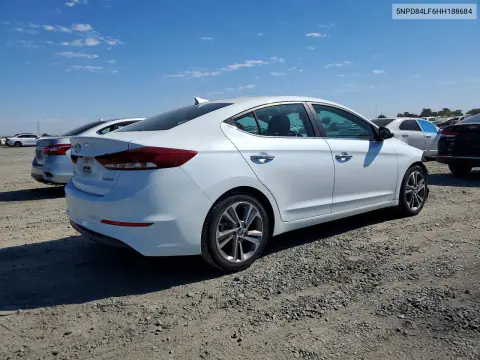 2017 Hyundai Elantra Limited VIN 5NPD84LF6HH188684 фото 3