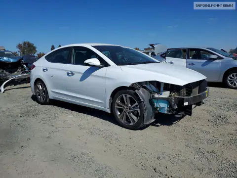 2017 Hyundai Elantra Limited VIN 5NPD84LF6HH188684 фото 4