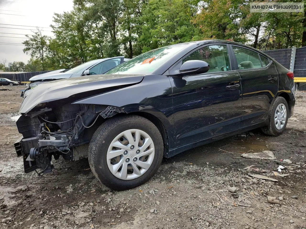 2017 Hyundai Elantra Se VIN KMHD74LF3HU090331 фото 1