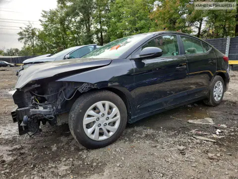 2017 Hyundai Elantra Se VIN KMHD74LF3HU090331 фото 1