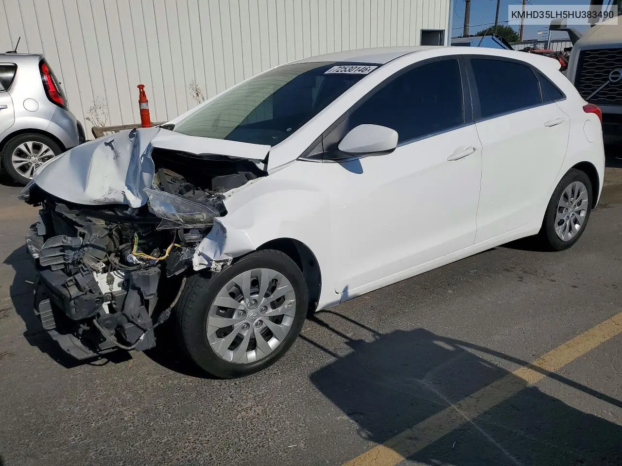 2017 Hyundai Elantra Gt Base VIN KMHD35LH5HU383490 фото 1