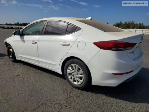 2017 Hyundai Elantra Se VIN 5NPD74LF2HH130543 фото 2