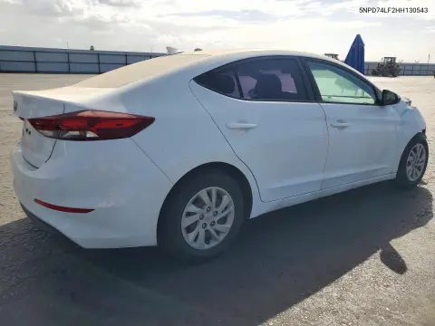 2017 Hyundai Elantra Se VIN 5NPD74LF2HH130543 фото 3