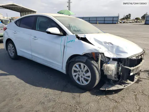 2017 Hyundai Elantra Se VIN 5NPD74LF2HH130543 фото 4