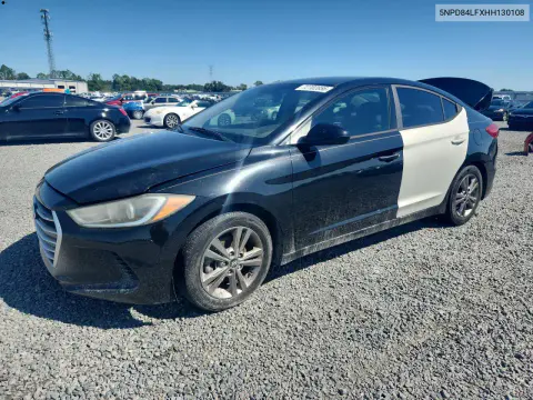 5NPD84LFXHH130108 — 2017 Hyundai Elantra, Задняя часть, фото до ремонта