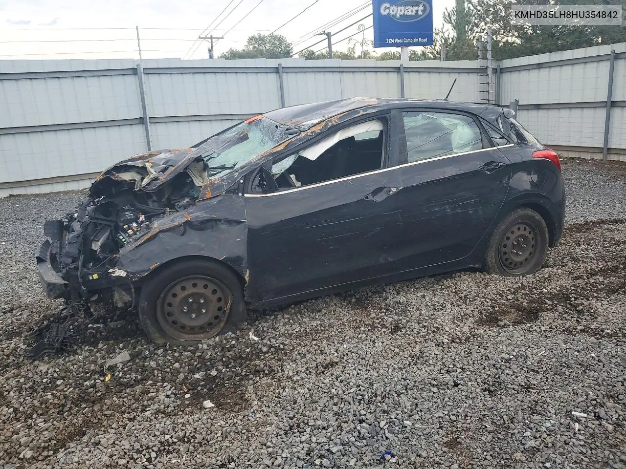 KMHD35LH8HU354842 Hyundai Elantra 2017 — повреждение Передняя часть, фото до ремонта
