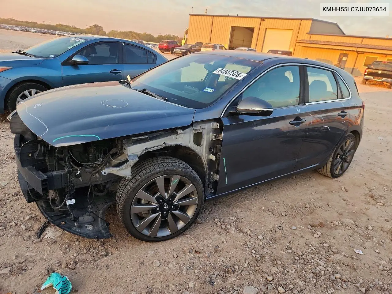2018 Hyundai Elantra Gt Sport VIN KMHH55LC7JU073654 фото 1