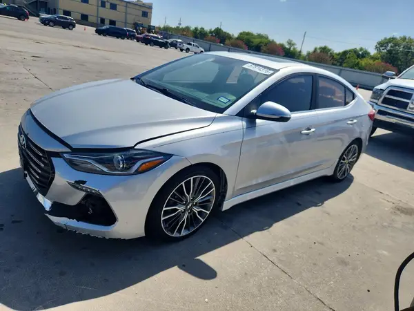 KMHD04LB6JU545826 — 2018 Hyundai Elantra, Передняя часть (Front End), фото до ремонта