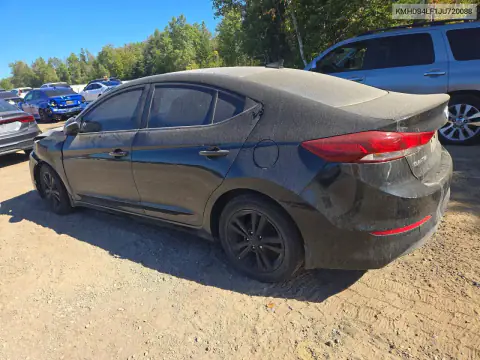 KMHD84LF1JU720088 — 2018 Hyundai Elantra, фото 2 с аукциона Copart, Пожар двигателя