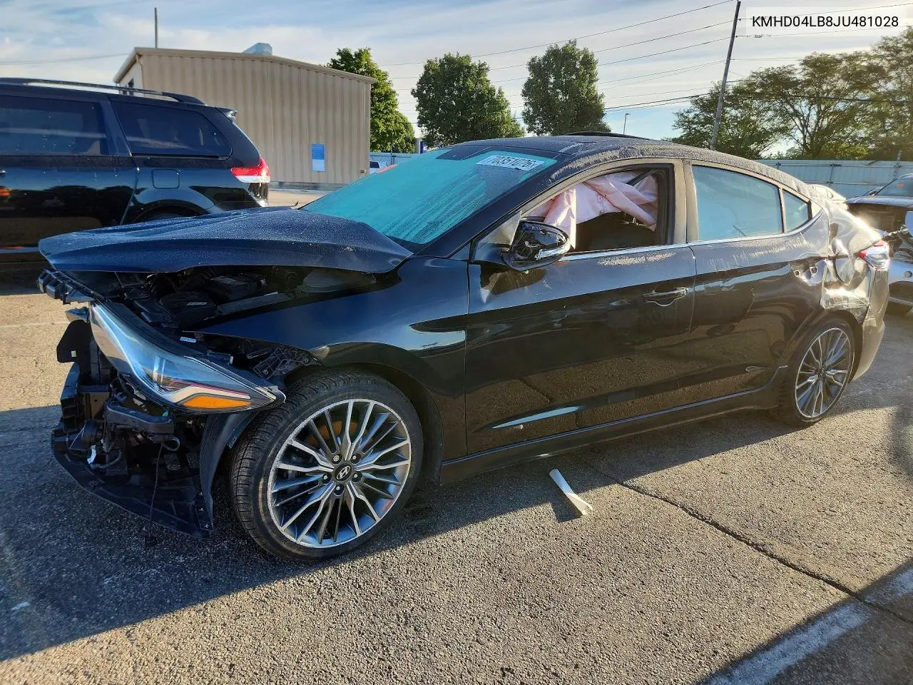 2018 Hyundai Elantra Sport VIN KMHD04LB8JU481028 фото 1