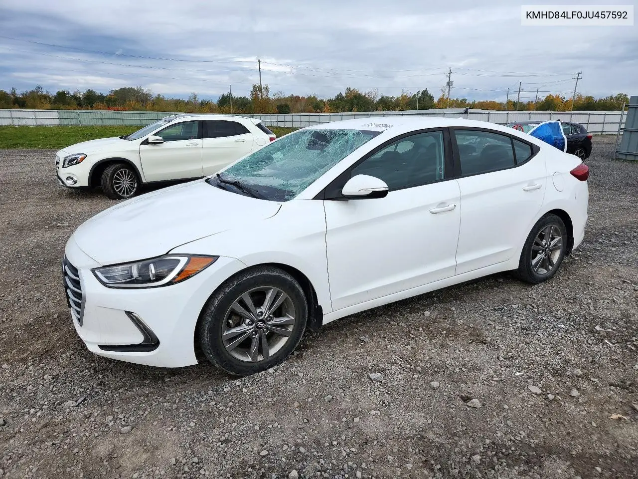 2018 Hyundai Elantra Sel VIN KMHD84LF0JU457592 фото 1